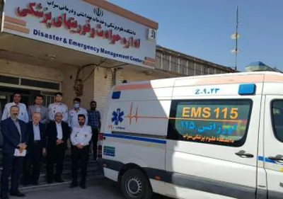 حضور رییس دانشکده علوم پزشکی سراب در مرکز فوریت‌های پزشکی و اورژانس پیش بیمارستانی