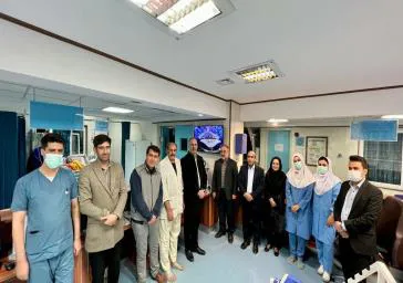 بازدید دکتر نادی از بخش های مختلف بیمارستان در آستانه سال نو